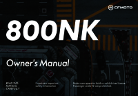 CFMoto 800NK - Owners manual-2024- 